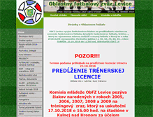 Tablet Screenshot of obfz-levice.sk